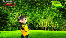 Ejen ali (literally translated as agent ali), is a malaysian animated series produced by wau animation, focusing on a titular boy which accidentally became a mata agent after. Alicia Ejen Ali Wikia Fandom