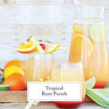 Tropical Rum Punch Fruity Party Punch Using The 1 2 3 4 Method
