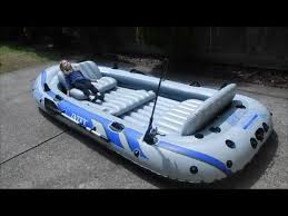 Intex Excursion 5 Inflatable Boat Review Part 1 Inflatable Boat Zodiac Inflatable Boat Boat Seats
