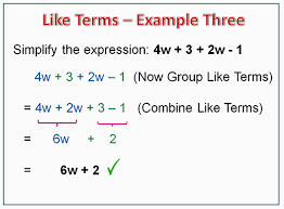 Combining Like Terms Passy S World Of Mathematics