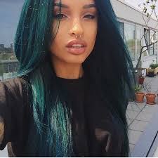 Pin By Katelyn Senecaut On Hair In 2020 Hair Styles Teal Hair Dark Teal Hair