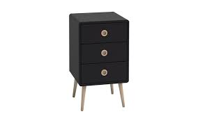 Simple in design with clean lines and finished in a soft hue we are certain this brushed steel metal handles. Scandi 3 Drawer Bedside Table Moitif