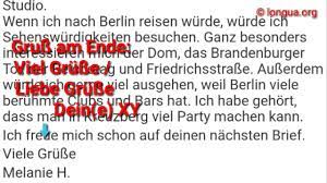 Im letzten jahr zum beispiel wurde die. B1 Schriftlich Schreiben Personlicher Brief Hobby Reise Berlin Telc Goethe Zertifikat Youtube