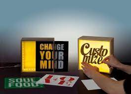 retro lightbox slim rectangle ライトボックス 誕生日プレゼント 手作り 100均 照明 デザイン