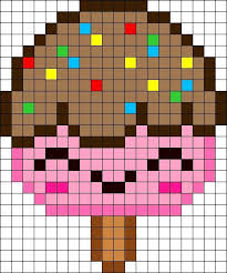 Free Kawaii Ice Cream Perler Hama Bead Pattern Or Cross Stitch Chart Punto De Cruz Cenefas Punto De Cruz Punto De Cruz Patrones