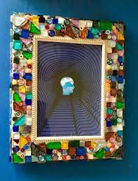 The broken cds create beautiful rainbows of light. How To Easily Decorate And Pretty Up A Photo Frame With Mosaic Glass Hometalk