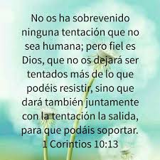 1 Corintios 10 13 1 Corintios 10 1 Corintios Frases Dios