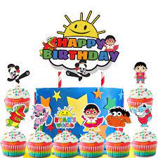 *****ryans world inspired cake topper material: Tortenfiguren Mobel Wohnen Ryan S World Cake Topper And Cupcake Topper Set Birthday Party Cake Decorations Granted Com Br