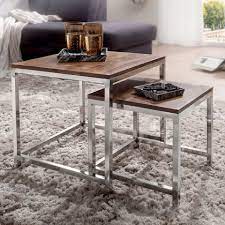 Maybe you would like to learn more about one of these? Finebuy Satztisch Fb37113 Couchtisch Java 2er Set Satztisch Metall Beine Sheesham Holz Massiv Massiver Wohnzimmertisch Quadratisch Braun Beistelltisch Massivholz Design Holztisch Wohnzimmer Fsc Mix Online Kaufen Otto