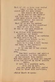 I Have No Regrets I Would Change Nothing The Last 8months Were The Best I Ve Ever Had When I Was With You Think Of Me Tyler Knott Gregson Words Pretty Words