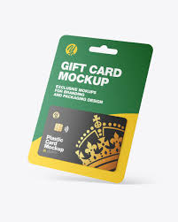 Download Gift Card In Paper Pack Mockup In Stationery Mockups On Yellow Images Object Mockups PSD Mockup Templates