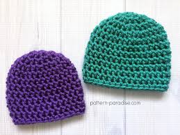Get the free knitting pattern for the baby version. Free Crochet Pattern Easy Preemie Hat Pattern Paradise