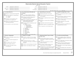 Data Collection For Teacher Observation Teacher Observation Special Education Forms Special Education Teacher