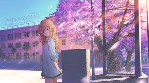 Music accompanies the path of the human metronome, the prodigious pianist kousei arima. Your Lie In April Download Wallpaper Anime Background 16 9 1920x1080 Wallpaper Teahub Io