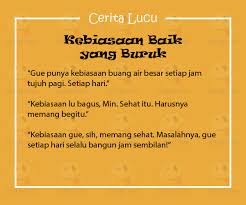 Check spelling or type a new query. Dalam Dunia Lawak Cerita Lucu Humor Singkat Terbagi Ke Dalam Banyak Jenis Ada Yang Diceritakan Dengan Latar Dongeng Pengalaman Priba Cerita Lucu Lucu Cerita