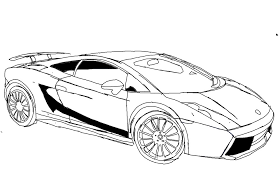 Kinderen leren terwijl ze kleuren. Leuk Voor Kids Kleurplaat Lamborghini