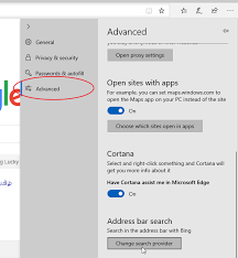 Microsoft edge 44 & lower. Changing The Default Search Engine In Microsoft Edge