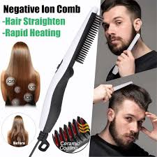 All that tiresome work of straightening hair will be done by those large rollers. Men Quick Beard Straightener Styler Comb Hair Straightening Curly Hair Straightening Comb Walmart Com Walmart Com