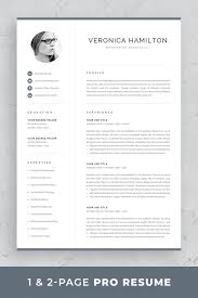 1 page cv template word. Professional Cv Template With Photo Modern Photo Resume Design For Word And Mac Pages 1 2 Page Resume Instant Download Veronica Resume Template Word Resume Template Professional Cv Template