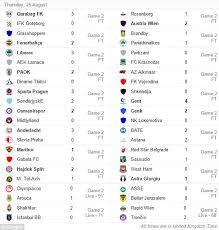 On the following page an easy way you can check the results of recent matches and statistics for europa league. Uefa Europa League Result Tonight Gallery