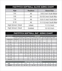 Bat Size Charts 9 Free Word Pdf Documents Download