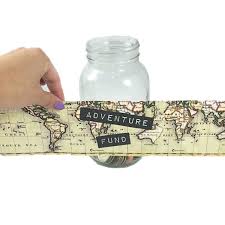 Adventure Fund Digital Label For Diy Money Jar Piggy Bank For Travel Inspiration Holidays And Vacation Coin Jar Money Bank Money Box Spardose Spardose Selbermachen Und Sparschwein