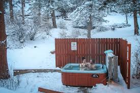 1 bedroom, 1 bath attached cabin, kitchen, wood burning fireplace. Hot Tub Cabin Castle Spruce Castle Mountain Lodge Estes Park Co