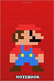 So, naturally kid's coloring pages based on the game and the character are among the most popular ones. Notebook Mario Pixel Mario Bros Journal For Writing College Ruled Size 6 X 9 110 Pages Notebook Mariodm Notebook Mariodm Amazon De Bucher