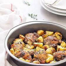 One Pan Baked Chicken And Potatoes As Easy As Apple Pie