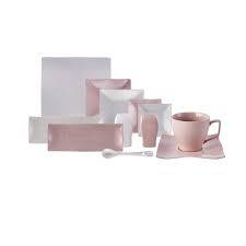 Monty 32 parça kahvaltı takımı kare. Karaca Oxo 32 Parca 6 Kisilik Kahvalti Seti White Pink Karaca