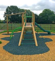 Resin Bound Rubber Bark Safety Surfacing Kids Indoor Playground Playground Safety Playground Safety Surfacing