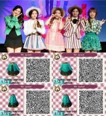 Here Are Red Velvet S Outfits At The Showcase For Dumb Dumb I Am In Love With Those Outfits For Rea Qr Codes Animal Crossing Animal Crossing Qr Codes Animals