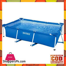 Buy Intex Rectangular Metal Frame Pool 260 X 160 X 65 28271 At Best Price In Pakistan Intex Rectangular Pool