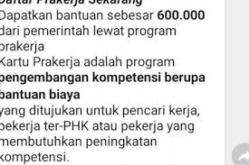 Prakerja gelombang 11banyak yang gagal. Waspada Beredar Pesan Berantai Pendaftaran Kartu Prakerja Gelombang 11 Palsu Di Whatsapp Begini Isinya Semua Halaman Gridmotor Id