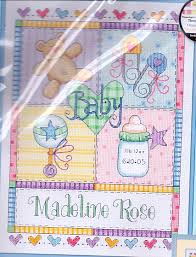 A free baby gift card and envelope included for gift giving purposes. Cross Stitch Samplers