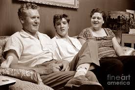 Gladys presley is on facebook. Elvis Presley At Home With Vernon And Gladys Sepia Print Photograph By The Harrington Collection
