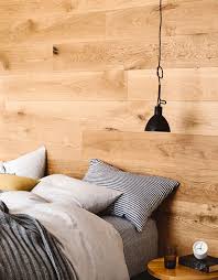 It covers the whole wall and adds subtle texture behind and above bed, but remains neutral so it doesn't overpower the room. Bedroom Design Idea Install A Wood Accent Wall Behind The Bed Instead Of A Headboard