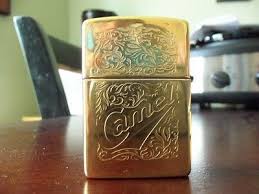 But how much does a camel cost? 22 Karat Gold Plated Camel Zippo Lighter Used 481597712