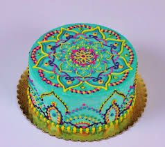 Buttercream Mandala Cake Cake Henna Cake Cupcake Cakes