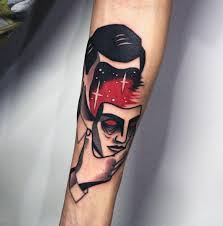 Simple Blackwork Tattoo Ideas Of Men Face Tattoo At Sleeve Tattoo Ideas Blackwork Tattoo Tattoos For Guys Traditional Tattoo Sleeve