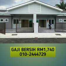 Desain rumah tingkat dengan lahan. Rumah Teres 1 Tingkat 3bilik 2bilik Air Sudah Siap Ada Cf Ccc Tmn Malar Tambun Ipoh Skim Mudah Hartanah