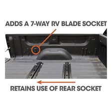 Curt Manufacturing 57008 Custom Vehicle To Trailer Wiring Harness Extension Provides An Extra 7 Way Rv Blade Connector In The T Truck Bed Gooseneck Trailer Rv