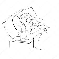 Vettoriale stockRagazzo Trova Letto Con Febbre Alta Catturato Freddo  Bambino Malato di ©kdegtiareva@mail.ru 302429140