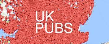 Mappa topografica inghilterra, altitudine, rilievo. La Mappa Di Tutti I Pub Del Regno Unito Uk Mytripmap