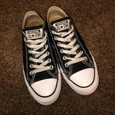 Black And White Converse Womens Size 7 Black Converse Converse Black Converse Black And White Converse