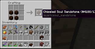 The first thing you'll need to do is go out into the world and mine up enough stone to cover the same amount of smooth stone that you're trying to make. Recipes For Smooth And Chiseled Soul Sandstone Are Reversed Issue 461 Vazkii Quark Github