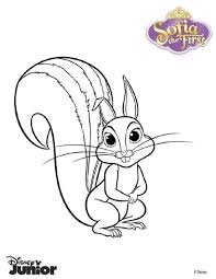 Sofia The First Coloring Pages Whatnaught The Squirrel Disney Coloring Pages Printables Disney Coloring Pages Coloring Pages