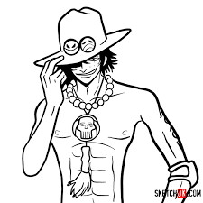 Check spelling or type a new query. How To Draw Portgas D Ace One Piece Sketchok Easy Drawing Guides