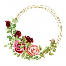 Online Background In 2020 Floral Border Design Circle Frames Flower Frame