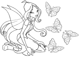 Free printable coloring pages winx club coloring pages. Winx To Color For Kids Winx Kids Coloring Pages